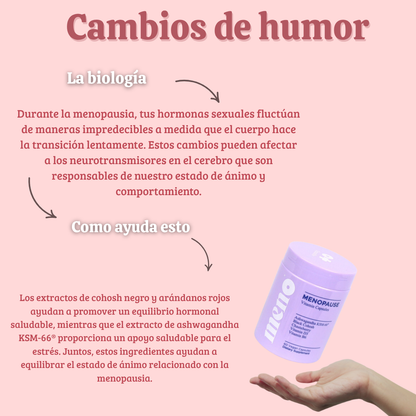 MENO:  Probiótico para el equilibrio hormonal femenino.
